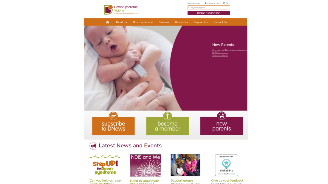 Down Syndrome Victoria Website
